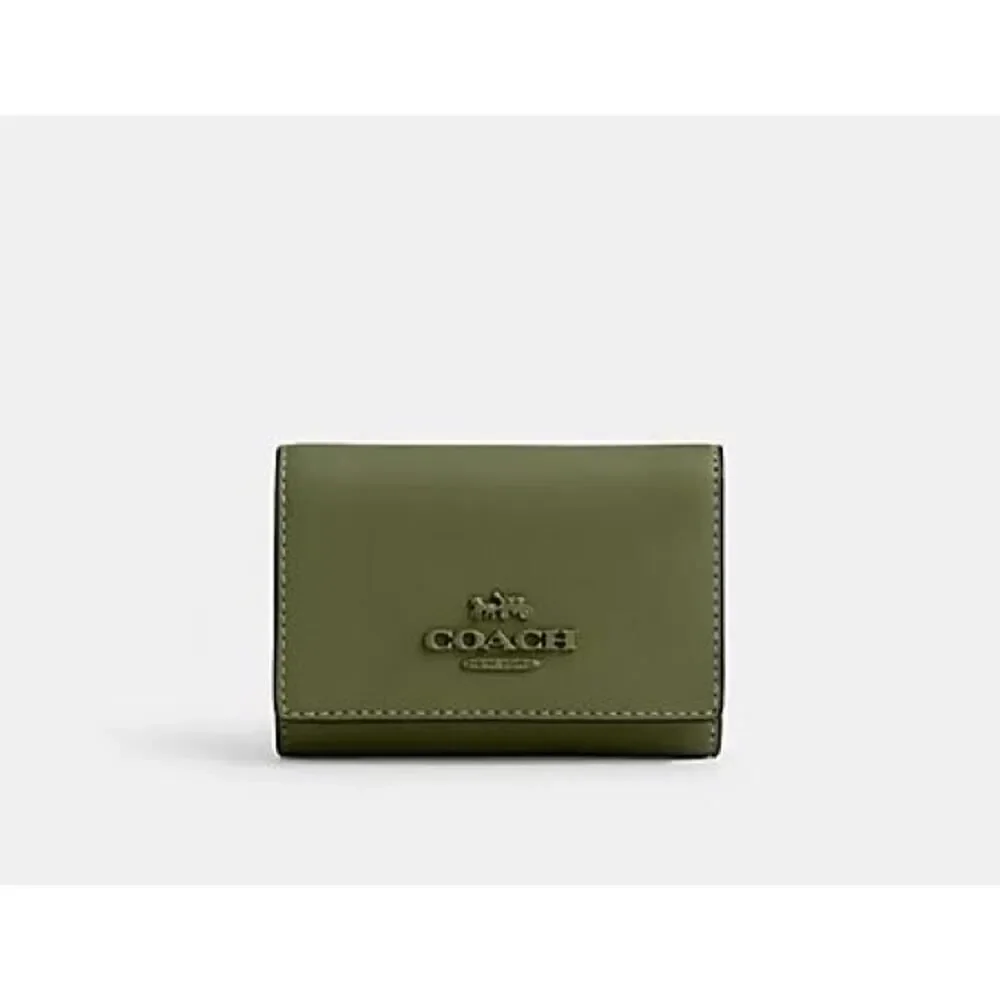 COACH’s LTH TNL HW MCRO WLLT 11001752US25 QB/MILITARY GREEN CP260 QBMGR